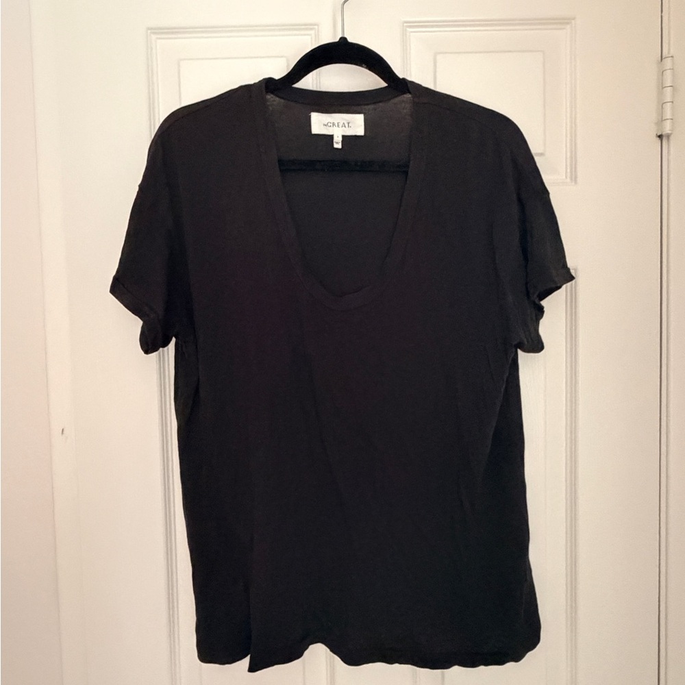 THE GREAT. U Neck Tee